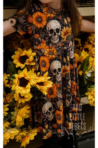 Sunflower Decay | Twirl Dress