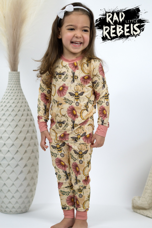 Spring Bees Two-Piece Pajama Set