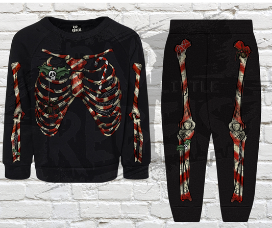 "Skeletal Sweets" Kids Crewneck & Sweatpants Set